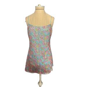 LPA Axelle Mini Sequined Dress Adjustable Staps Scoop Back Cocktail Party XS